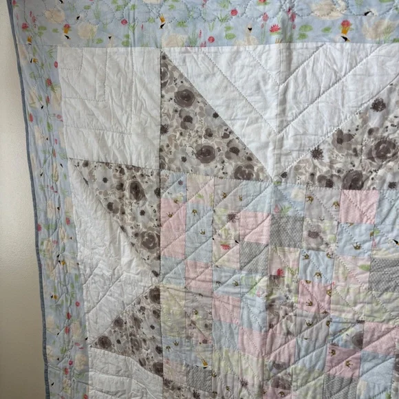Hand Stitched Baby Quilt - Picture 5 of 12